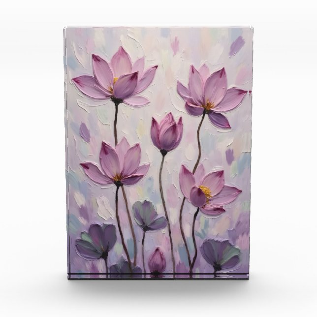 Lotus – Oil Painting Photo Block (Front)