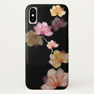 Lotus on Black iPhone X Case