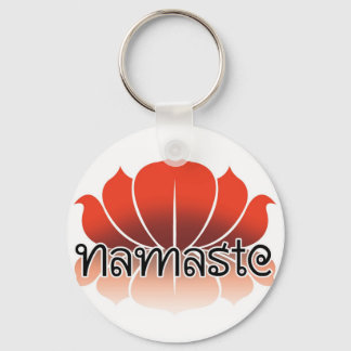 Lotus Orange Key Ring