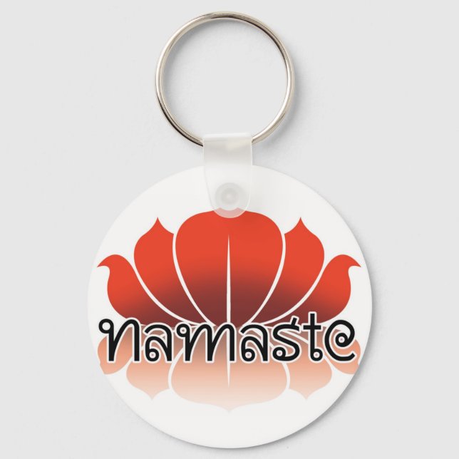Lotus Orange Key Ring (Front)