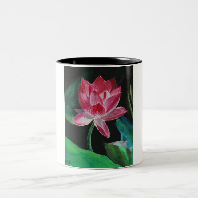 Lotus painting Mug (Center)