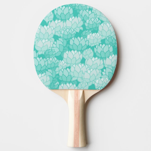 Lotus pattern 2 ping pong paddle (Front)