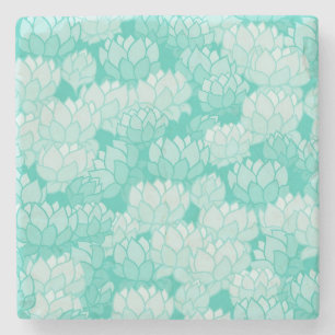 Lotus pattern 2 stone coaster