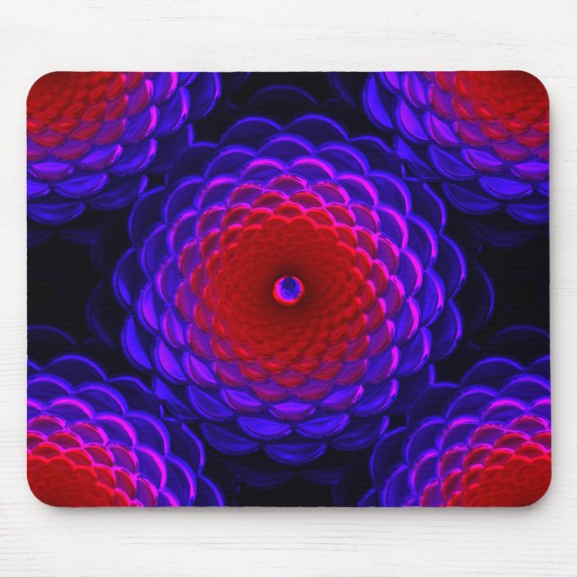 Lotus Pattern Glass Art 3B Mousepad (Front)