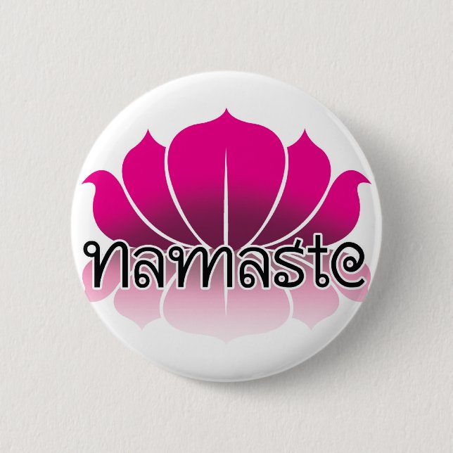 Lotus Pink 6 Cm Round Badge (Front)