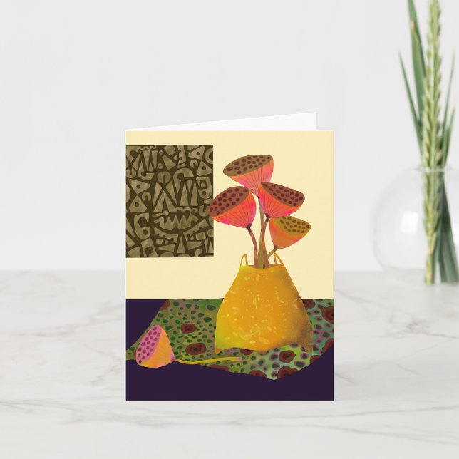 Lotus Pods BLANK Greeting Card (Front)