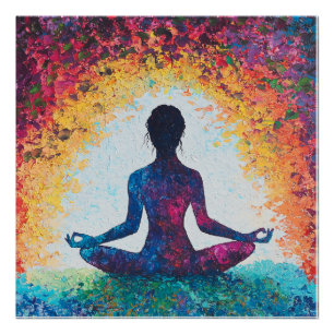 Lotus Pose Glossy Poster: Serenity in Bloom Poster