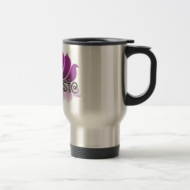Lotus Purple Travel Mug (Right)