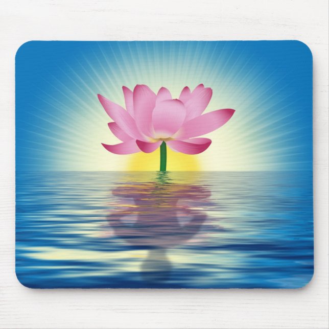 Lotus Reflection Mouse Mat (Front)