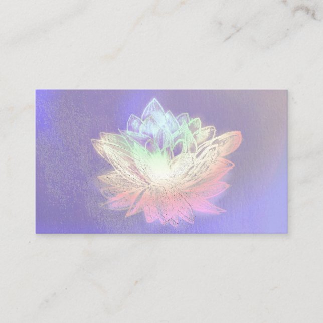 Lotus, Reiki, Spiritual, Pastel Business Cards (Front)