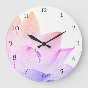 *~* Lotus Reiki Yoga Energy Healer Light Filled Large Clock