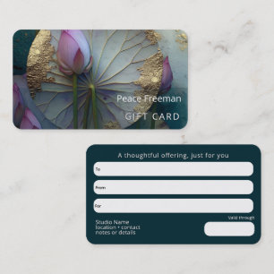 Lotus Reverie Lotus Flower Design Business Card