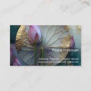 Lotus Reverie Lotus Flower Design Business Card