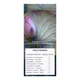 Lotus Reverie Lotus Flower Design Rack Card