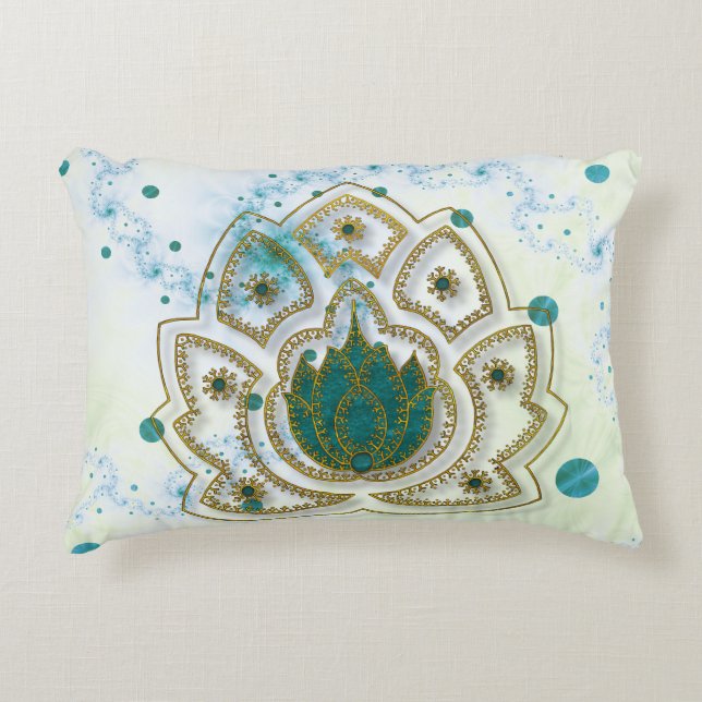 Lotus Rising Decorative Cushion (Front)