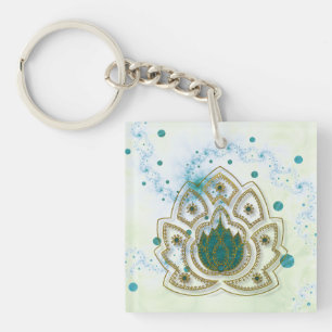 Lotus Rising Key Ring