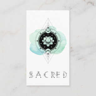 *~* Lotus Sacred Symbol Moon To Nirvana Business Card