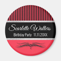 Lotus Scroll & Stripes - Silver Foil