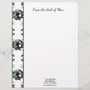 Lotus Shadow Fairy Custom Letterhead