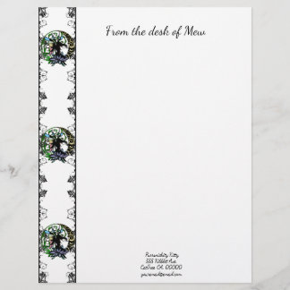Lotus Shadow Fairy Custom Letterhead