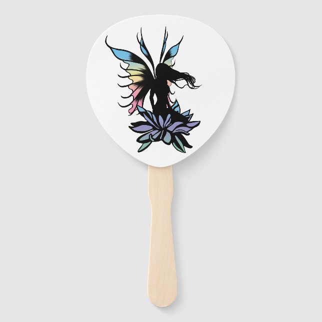 Lotus Shadow Fairy Hand Fan (Front)