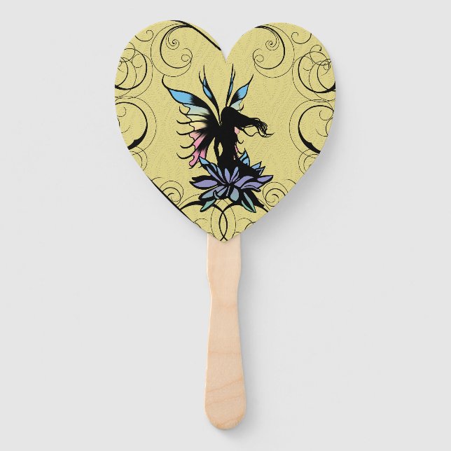Lotus Shadow Fairy Hand Fan (Front)