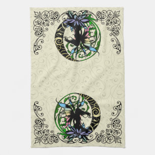 Lotus Shadow Fairy Tea Towel