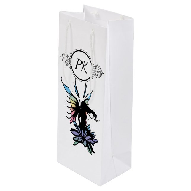 Lotus Shadow Fairy Wine Gift Bag (Front Angled)