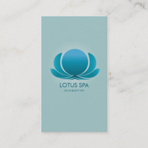 LOTUS SPA BLUE BUSINESS CARD