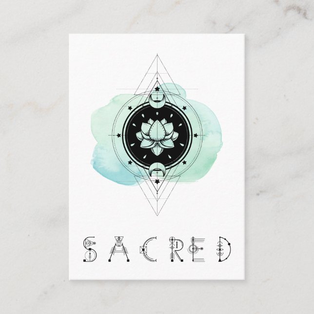 *~* Lotus Stars Moon Sacred Symbol To Nirvana Business Card (Front)
