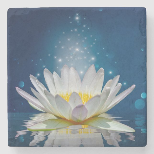 Lotus Stone Coaster (Front)