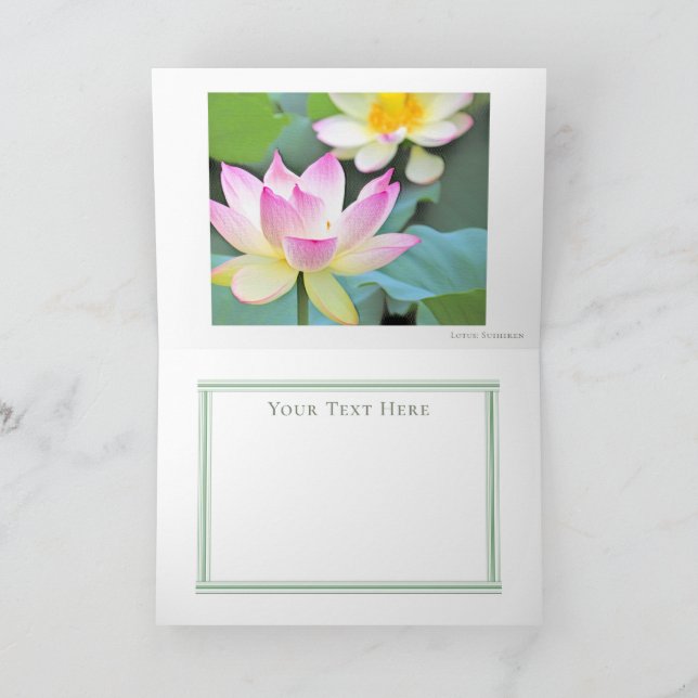 Lotus "Suihiren" Card (Inside)