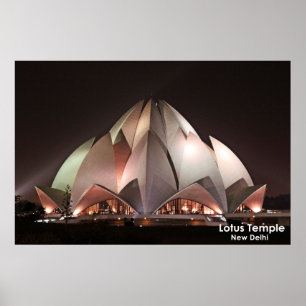 Lotus Temple Poster