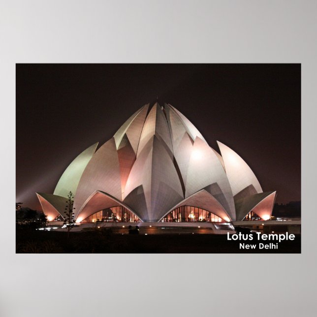 Lotus Temple Poster (Front)