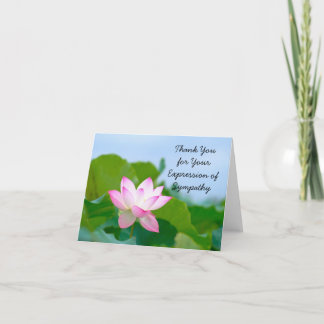 Lotus Thank You Card