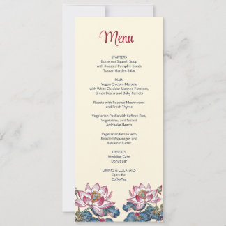 Lotus Tibetan Art Style Wedding  Invitation