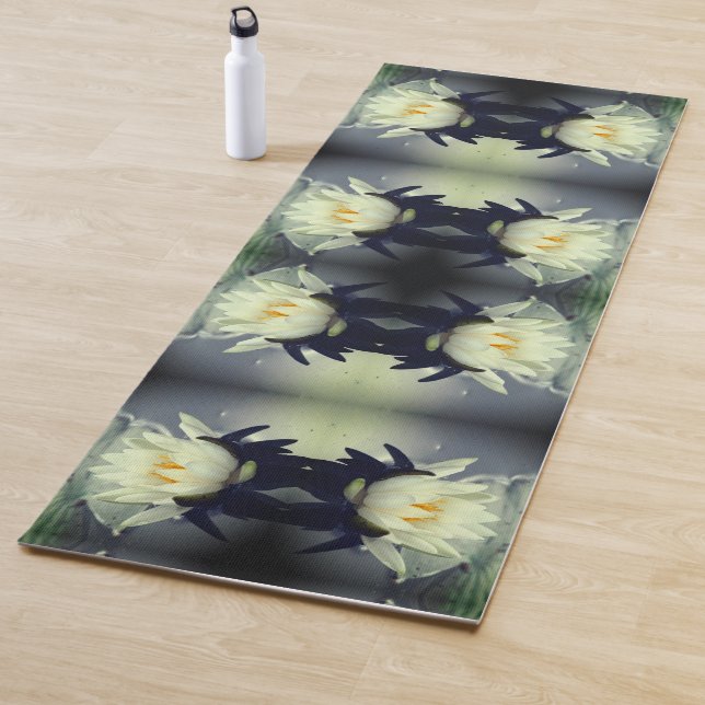 Lotus Water Lily Flower Abstract Art   Yoga Mat (In Situ)