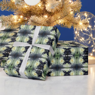 Lotus Water Lily Flower Abstract Personalised Wrapping Paper