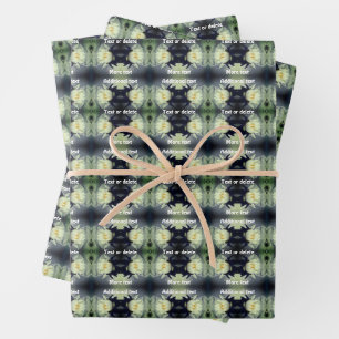 Lotus Water Lily Flower Abstract Personalised Wrapping Paper Sheet