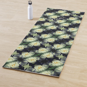 Lotus Water Lily Flower Abstract Personalised Yoga Mat