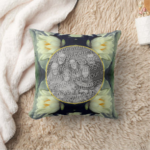 Lotus Water Lily Flower Create Your Own Photo Cushion