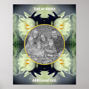 Lotus Water Lily Flower Create Your Own Photo Poster