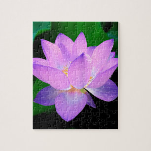lotus water romantic date bridal peace hope love jigsaw puzzle