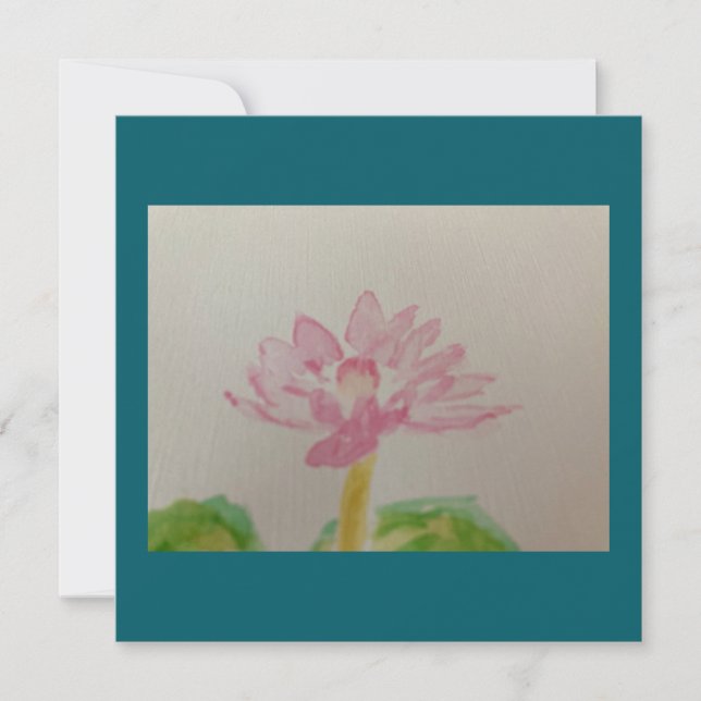 Lotus! Watercolor / card (Front)