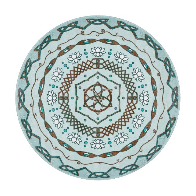 Lotus Weave Glass Cutting Board (Front)