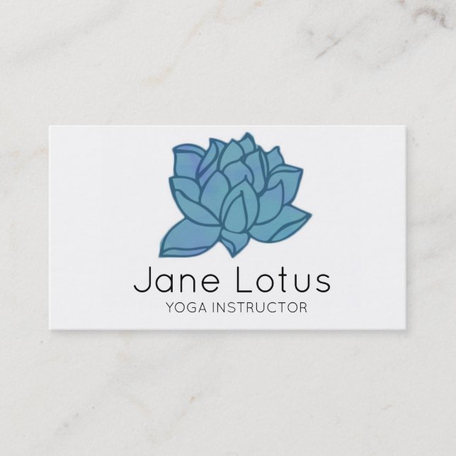 Lotus Yoga Business Card (Front)