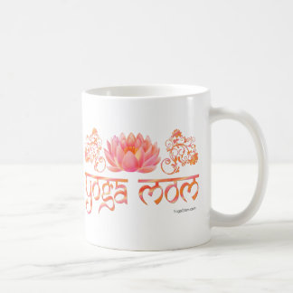 Lotus yoga mum coffee mug