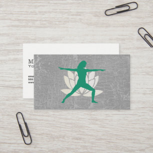 Lotus Yoga Pose Business Card