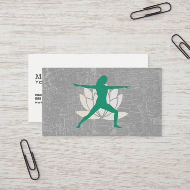 Lotus | Yoga Pose Business Card (Front/Back In Situ)