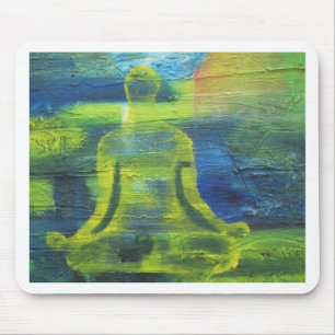 Lotus Yoga Pose Original Health Exercise Modern Mouse Mat